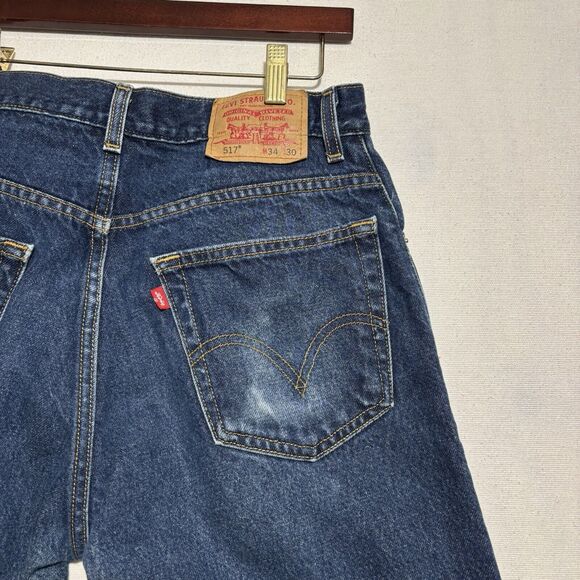 Levis 517 Jeans Mens 34x30 RUNS SMALL Boot Cut Cowboy Rodeo Rancher Red Tab - Picture 10 of 14
